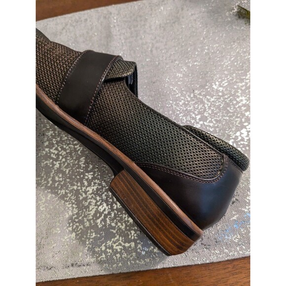 Naot Wind Shoes Womens 37 (6-6.5) Rattlesnake Loafers Brown Iridescent Leather - Picture 9 of 11